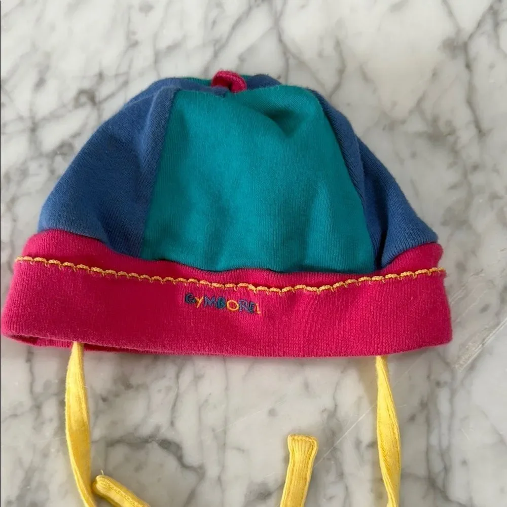 Vintage Rainbow GYMBOREE Colorblock SUMMER HAT OS